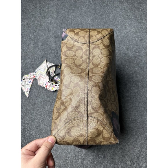 Women's Coach 5697 City Tote Signature Canvas Kaffe Fassett Floral Print - Picture 5 of 13